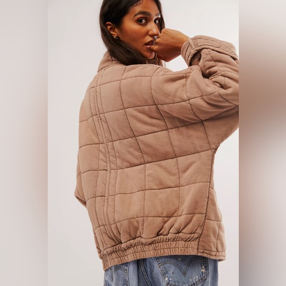 EUC Free People Dolman Quilted Knit Jacket Worn 1x - Picture 7 of 16